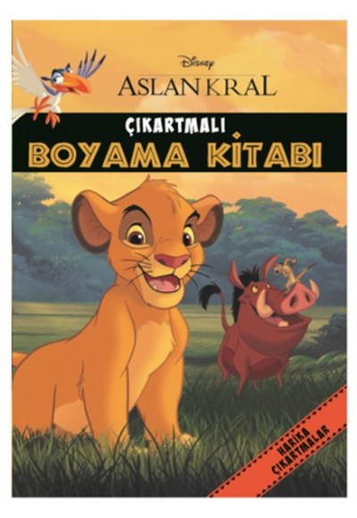 Disney - Aslan Kral Çıkartmalı Boyama Kitabı
