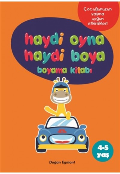 Haydi Oyna Haydi Boya Boyama Kitabı 2 (4-5 Yaş)