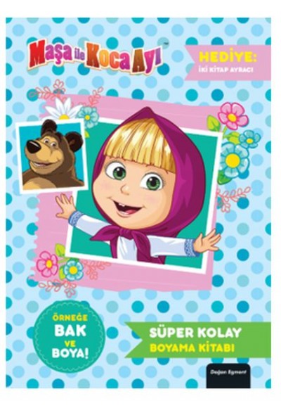 Maşa ile Koca Ayı Süper Kolay Boyama Kitabı