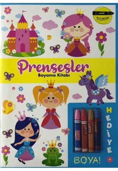 Prensesler Boyama Kitabı - Minik Ressamlar