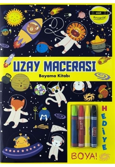 Uzay Macerası Boyama Kitabı - Minik Ressamlar
