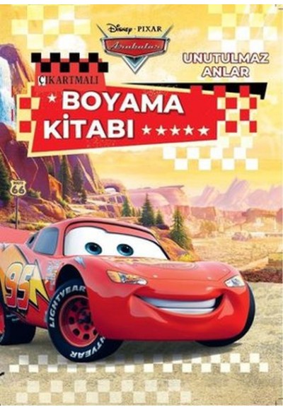 Disney Pixar Arabalar Unutulmaz Anlar Çıkartmalı Boyama Kitabı
