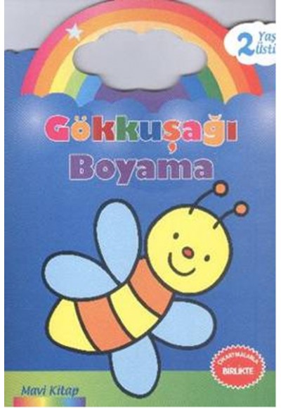 Gökkuşağı Boyama Mavi Kitap