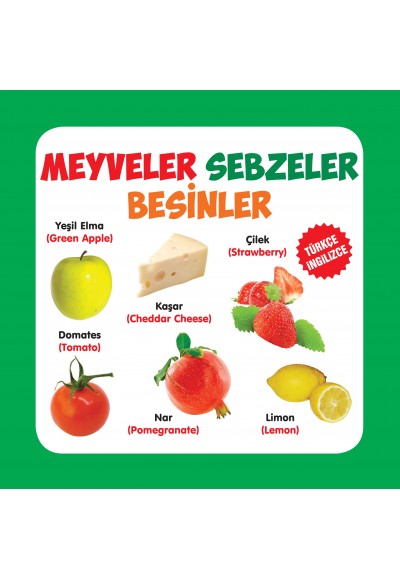 Meyveler - Sebzeler - Besinler  Türkçe-İngilizce