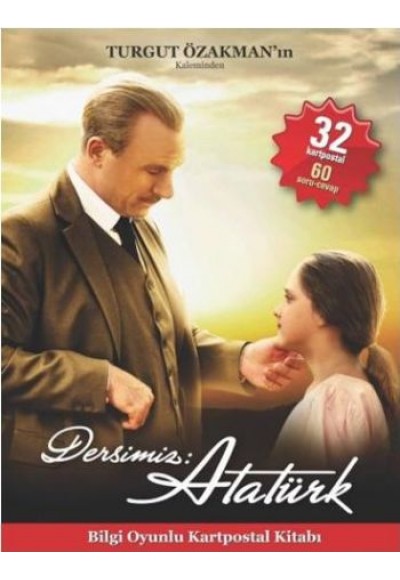 Dersimiz Atatürk  Bilgi Oyunlu Kartpostal Kitabı