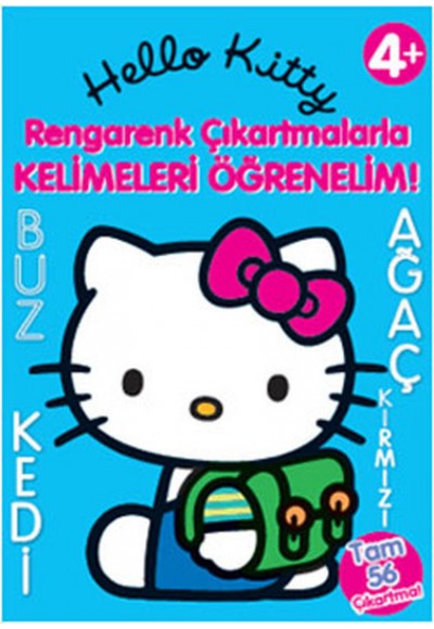 Hello Kitty Rengarenk Çıkartmalarla Kelimeleri Öğrenelim