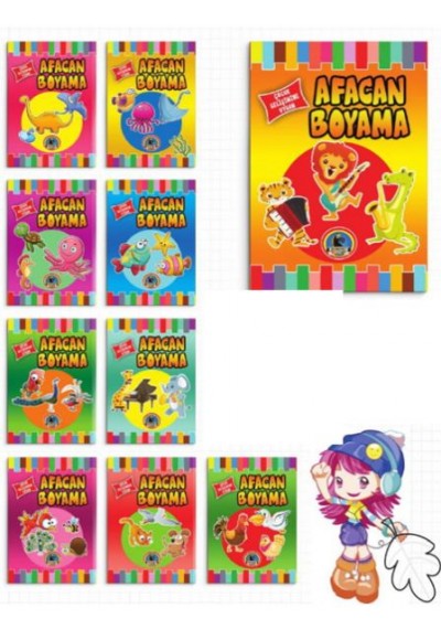 Afacan Boyama (10 Kitap Takım)