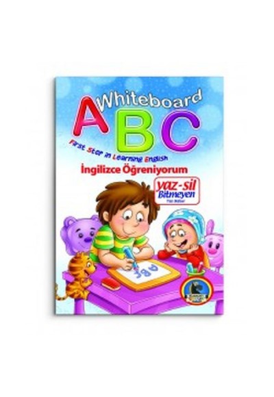 Whiteboard ABC First Step in Learning English / Yaz-Sil Bitmeyen Yazı Defteri