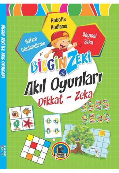 Bilgin Zeki ile Akıl Oyunları Dikkat Zeka - Yeşil Seri