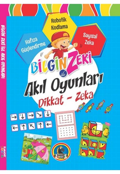 Bilgin Zeki ile Akıl Oyunları Dikkat Zeka - Mavi Seri