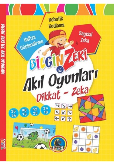 Bilgin Zeki ile Akıl Oyunları Dikkat Zeka - Sarı Seri