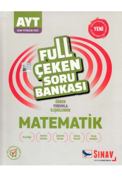 Sınav AYT Matematik Full Çeken Soru Bankası (Yeni)