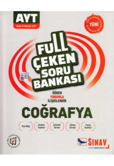 Sınav AYT Coğrafya Full Çeken Soru Bankası (Yeni)