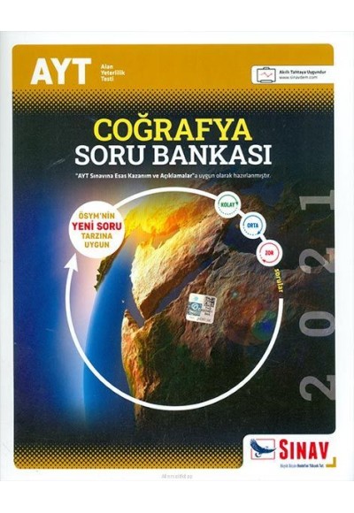 Sınav AYT Coğrafya Soru Bankası 2021 (Yeni)