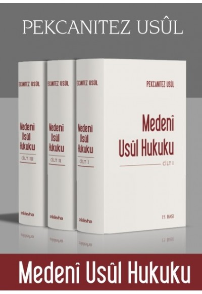 Pekcanıtez Usül-Medeni Usül Hukuku-3 Cilt Takım