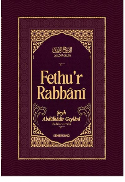 Fethur Rabbani-Abdülkadir Geylani