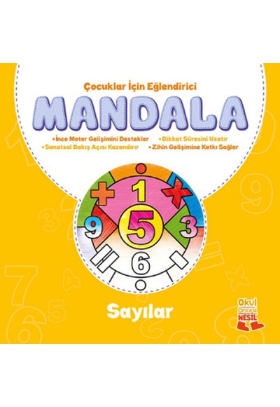 Çocuklar İçin Eğlendirici Mandala - Sayılar