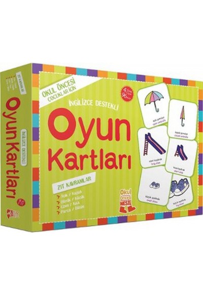 Oyun Kartları - Zıt Kavramlar