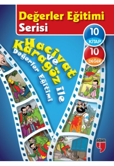 Değerler Eğitimi Serisi - Hacivat ve Karagöz ile Değerler Eğitimi (10 Kitaplık Set)