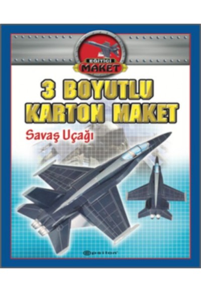 3 Boyutlu Karton Maket - Savaş Uçağı