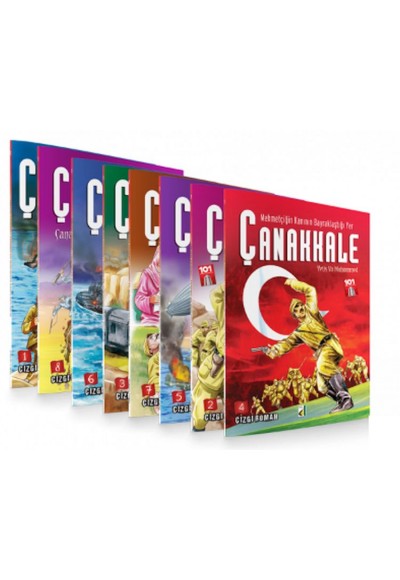 Mehmetçiğin Kanının Bayraklaştığı Yer Çanakkale - 8 Kitap Takım