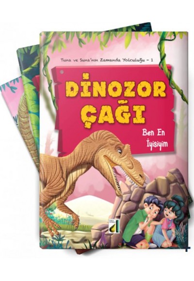 Tuna ve Suna'nın Zamanda Yolculuğu - Dinozor Çağı (10 Kitap Takım)