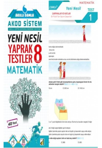 Akıllı Damla Matematik Yeni Nesil Yaprak Testler-8. Sınıf