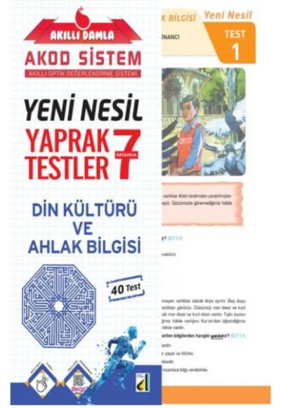 Akıllı Damla Din Kültürü Ve Ahlak Bilgisi Yeni Nesil Yaprak Testler-7. Sınıf