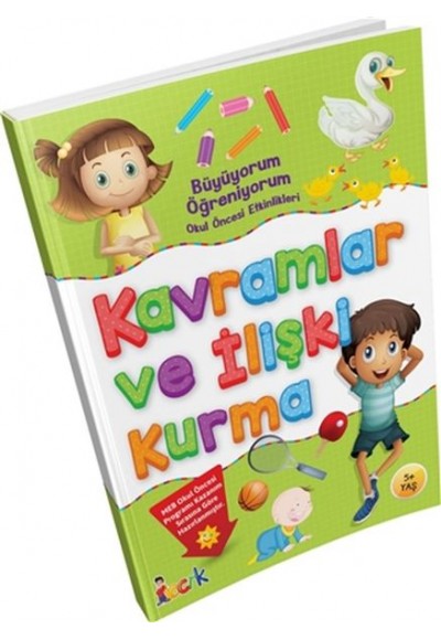 Büyüyorum Öğreniyorum Okul Öncesi Etkinlikleri Kavramlar ve İlişki Kurma