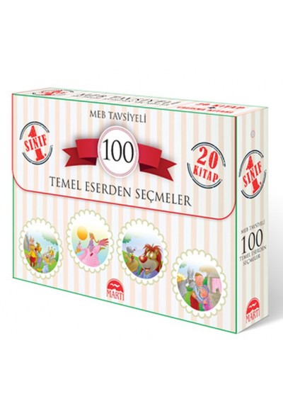 1. Sınıf MEB Tavsiyeli 100 Temel Eserden Seçmeler (20 Kitap Takım)