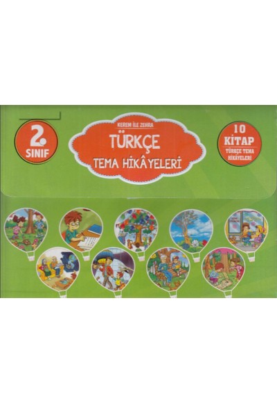 2. Sınıf Kerem İle Zehra - Türkçe Tema Hikayeleri - 10 Kitap