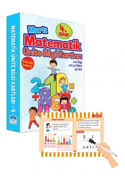 Martı 4.Matematik Ünite Bilgi Kartları