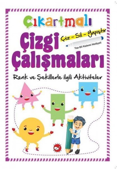 Çıkartmalı Çizgi Çalışmaları - Renkler ve Şekillerle İlgili Aktiviteler
