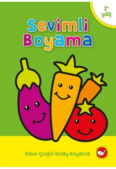 Sevimli Boyama - Kalın Çizgili Kolay Boyama