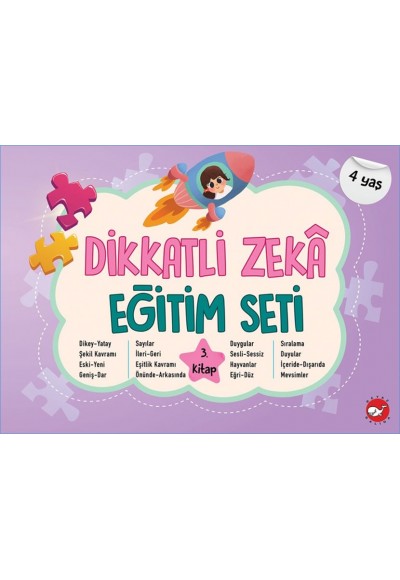 Dikkatli Zekâ Eğitim Seti 3. Kitap (4 Yaş)