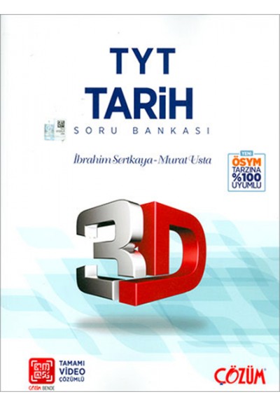 3D TYT Tarih Tamamı Video Çözümlü Soru Bankası  (Yeni)