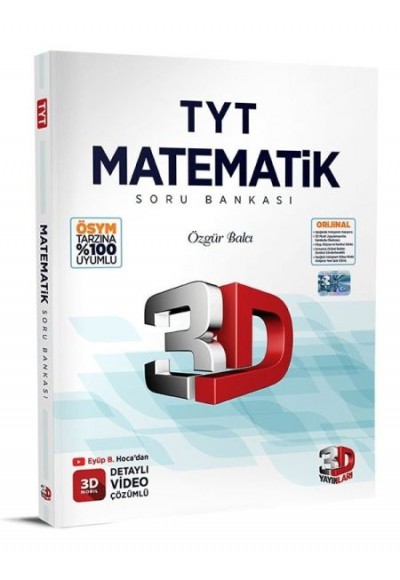 3D Yayınları  TYT Matematik Tamamı Video Çözümlü Soru Bankası