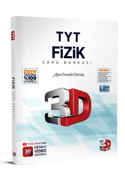 3D 2023 TYT Fizik Tamamı Video Çözümlü Soru Bankası
