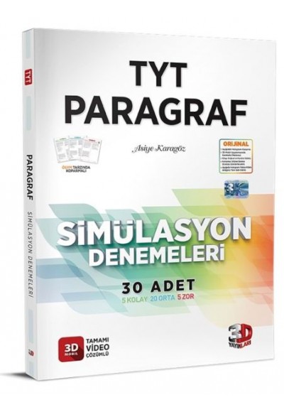 3D TYT Paragraf Tamamı Video Çözümlü Simülasyon Denemeleri (Yeni)