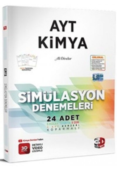 3D Yayınları AYT Kimya 24 Simülasyon Denemesi