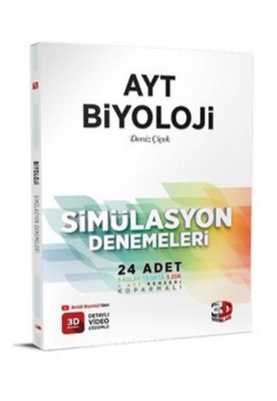 3D Yayınları AYT Biyoloji Simülasyon Denemeleri