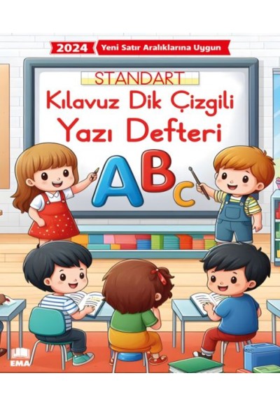 Renkli Standart Kare Çizgili Yazı Defteri A4 Ebat