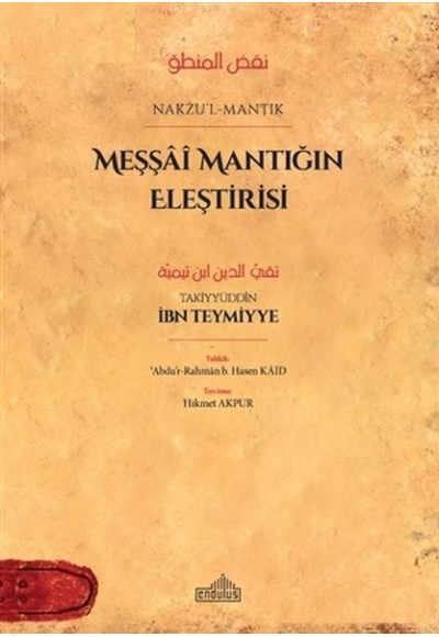 Meşşai Mantığın Eleştirisi