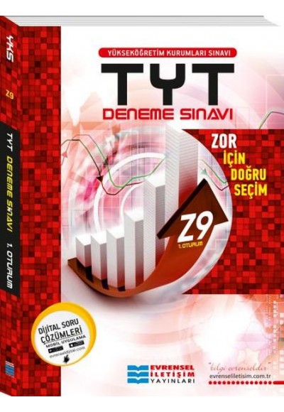Evrensel YKS TYT Z9 İleri Seviye Video Çözümlü Deneme Sınavı