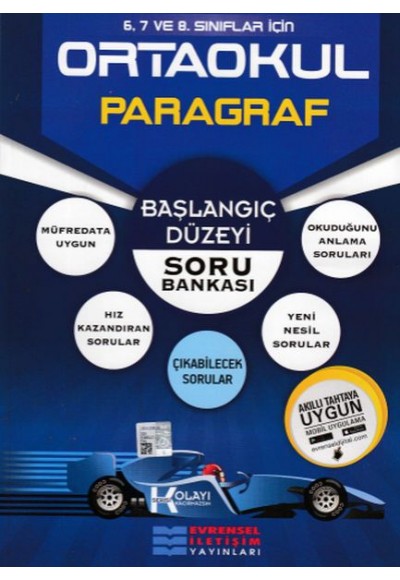 Evrensel 8. Sınıf LGS Başlangıç Düzeyi K Serisi Paragraf Soru Bankası (Yeni)