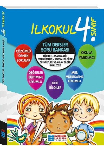 Evrensel 4. Sınıf Tüm Dersler Soru Bankası (Yeni)