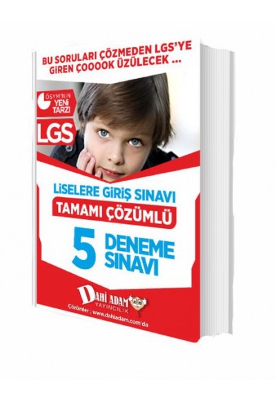 Dahi Adam LGS 5 Deneme Sınavı Tamamı Çözümlü