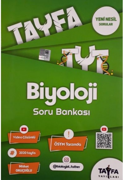 Tayfa TYT Biyoloji Soru Bankası (Yeni)