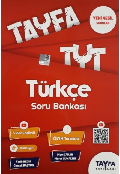 Tayfa TYT Türkçe Soru Bankası (Yeni)