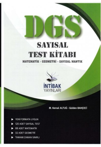 İntibak DGS Sayısal Test Kitabı